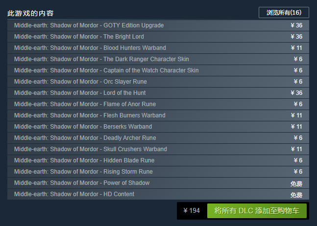 中土世界：暗影魔多/Middle-Earth: Shadow of Mordor（全DLCs）配图1